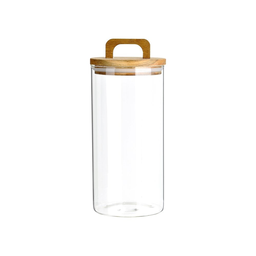 Akasya Kapaklı Cam Kavanoz - 1200 ml