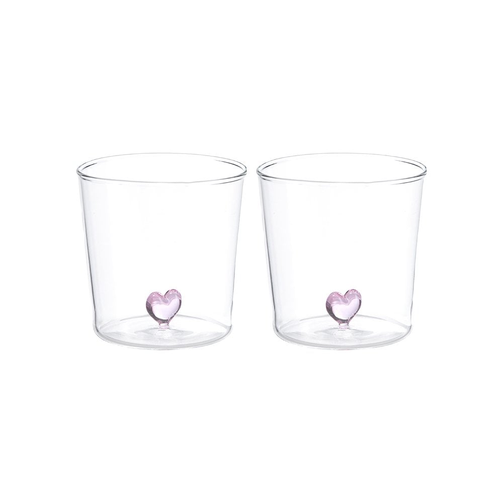 2'li  Barosilikat Bardak Aşk - 300 ml