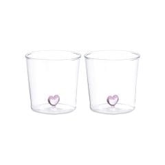 2'li  Barosilikat Bardak Aşk - 300 ml