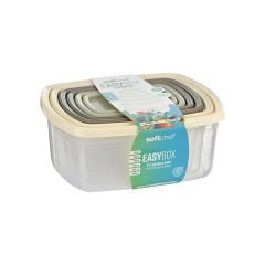 Easy Box 6'lı Dikdörtgen Saklama Kabı