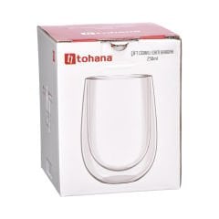 Çift Cidarlı Cam Bardak - 250 ml