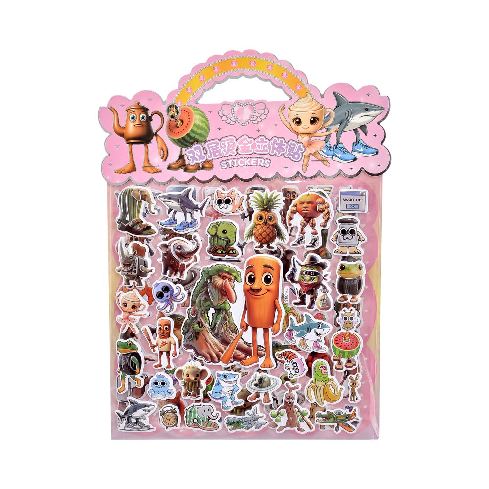 Brainrot Çanta Sticker Set - 4 Yaprak Model 2