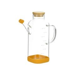 Bambu Kapaklı Cam Yağdanlık - 800 L