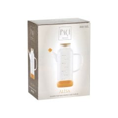 Bambu Kapaklı Cam Yağdanlık - 800 ml