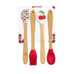 4 Parça Mini Silikon Mutfak Seti