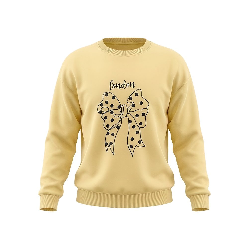 Kız Çocuk 3 İplik Şardonlu Sweatshirt - Kurdela Baskı