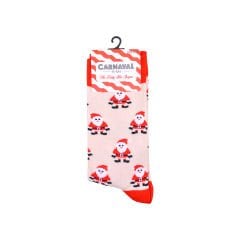 Unisex Soket Çorap Karma Desen Yılbaşı Dikişsiz