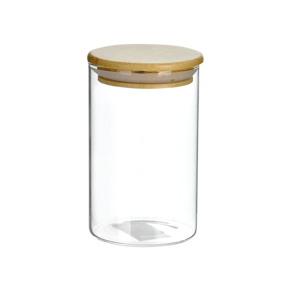 Bambu Kapaklı Cam Kavanoz - 250 ml