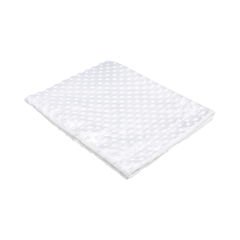 Bebek Unisex Çift Katmanlı Nohut Battaniye - 80x90 Beyaz