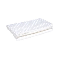 Bebek Unisex Çift Katmanlı Nohut Battaniye - 80x90 Beyaz