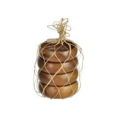 4'lü Akasya Çerezlik - 10 cm