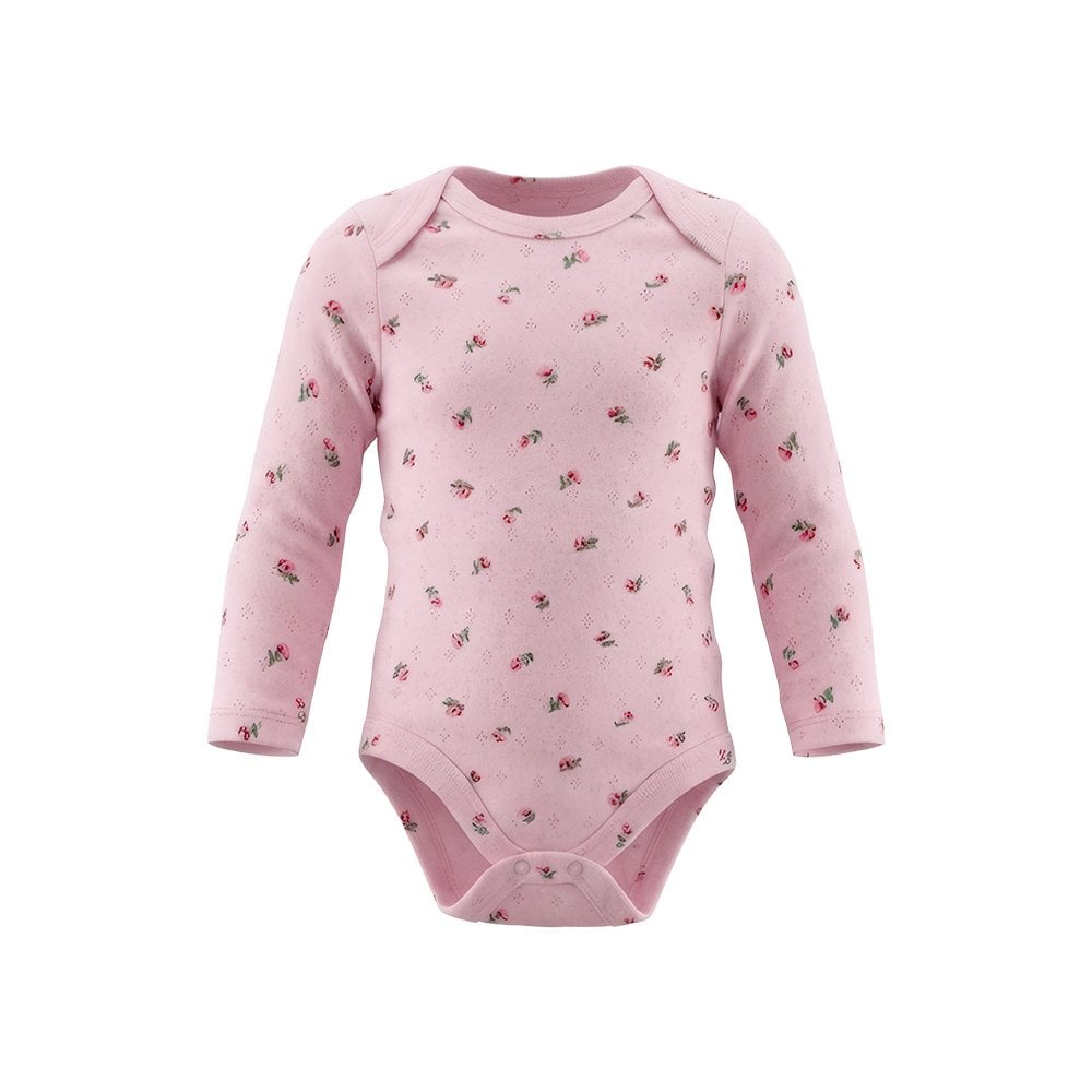 Kız Bebek Body Desenli Jakarlı