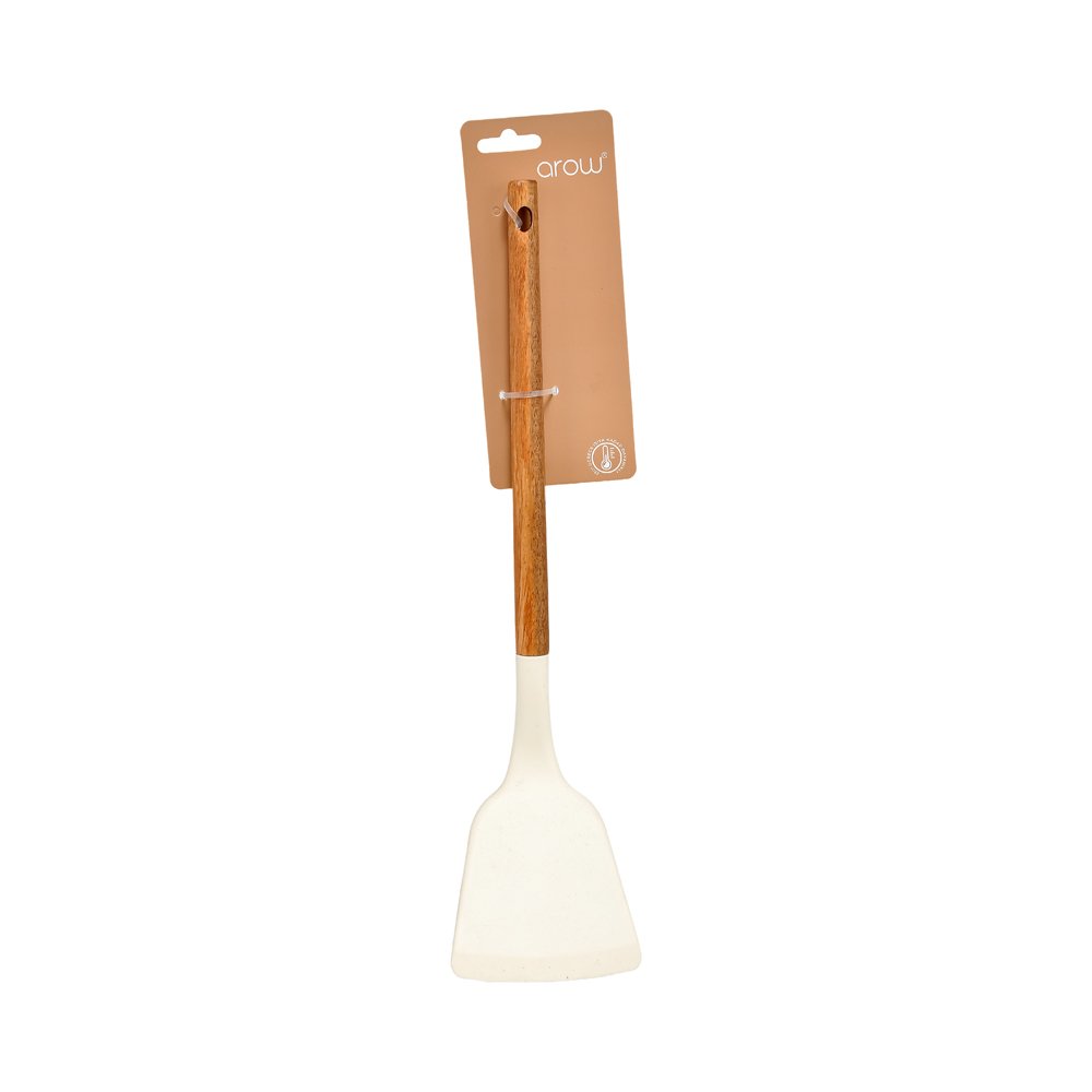 Ahşap Saplı Silikon Spatula - 34 cm