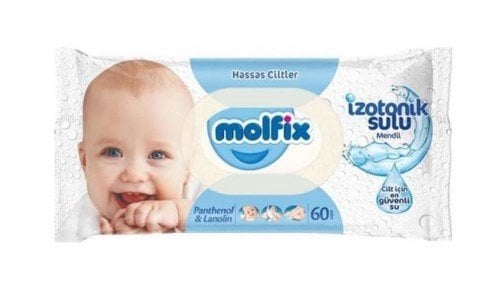 Molfix İzotonik Sulu Hassas Ciltler Islak Mendil 60'lı