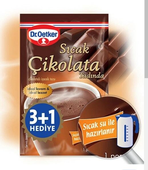 Dr.Oetker Sıcak Çikolata Tadında 4’lü 76 gr