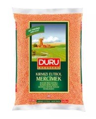 Duru Kırmızı Futbol Mercimek 2.5 Kg