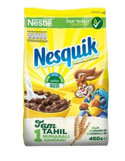 Nestle Nesquik Çikolatalı Kahvaltılık Gevrek 450 Gr