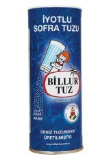 Billur Plastik Tuzluklu İyotlu Tuz 500 Gr