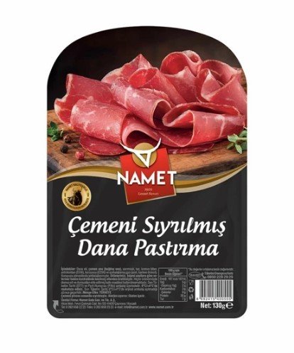 Namet Dilimli Pastırma Çemeni Sıyrılmış 130 Gr