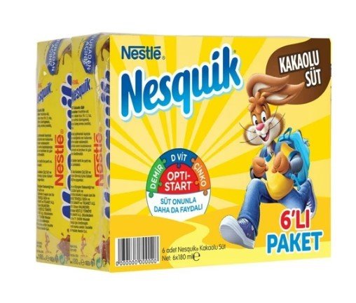 Nestle Nesquik Kakaolu Süt 6X180 Ml