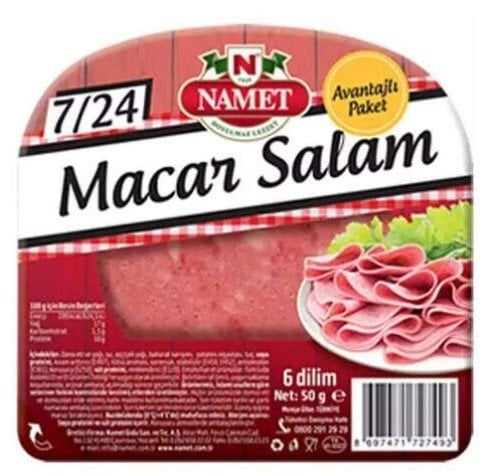 Namet 7/24 Dana Macar Salam 50 Gr