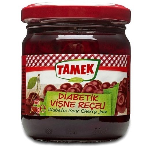 Tamek Diabetik Vişne Reçel 200 Gr