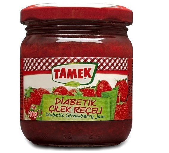 Tamek Diabetik Çilek Reçeli 200 Gr