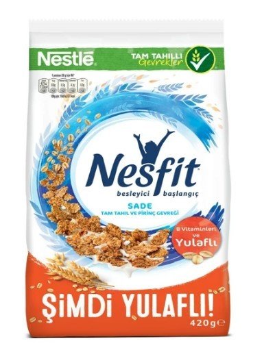 Nestle Nesfit Sade Tam Buğday ve Pirinç Gevreği 420 Gr