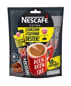 Nescafe 3'Ü 1 Arada Extra 10'Lu Paket 10x16.5 Gr