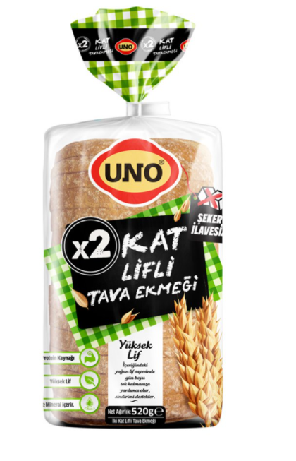 Uno Tava Ekmeği 2kat Lifli 520gr