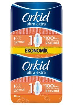 Orkid Ultra Kanatlı Normal 18'li