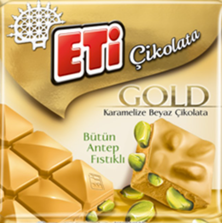 Eti Gold A.Fıstıklı Karamelize Kare 60gr.