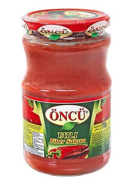 Öncü Tatlı Biber Salçası Cam 700 Gr