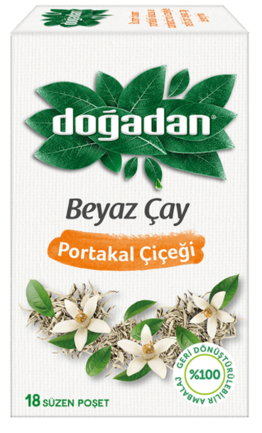 Doğadan Beyaz Çay Portakal 18li