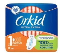 Orkid Ultra Extra Hijyenik Ped Normal Tekli Paket 8'li