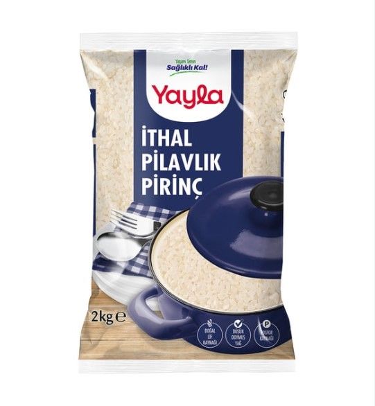 Yayla İthal Pilavlık Pirinç 2kg