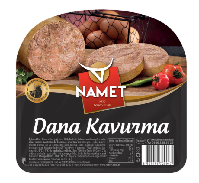 Namet Dilımli Kavurma 80gr