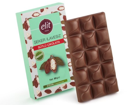 Elit Şekersiz Prebiyotik Sütlü Çikolata 60gr