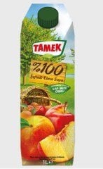Tamek Meyve Suyu %100 Şeftali Elma 1 Lt