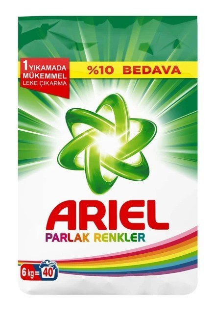 Ariel Toz Çamaşır Deterjanı Parlak Renkler 6 Kg