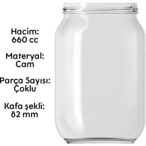 Konserve Kavanozu Cam 660cc