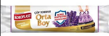 Koroplast Çöp Torbası Büzgülü Orta 20li