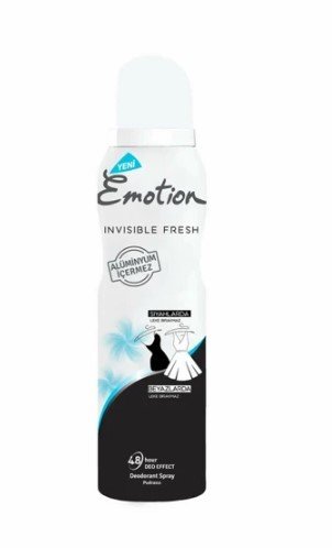 Emotion Black & White Invisible Fresh Deodorant 150 Ml
