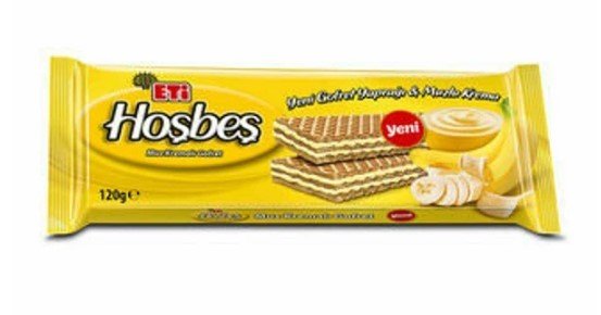 Eti Hoşbeş Muz Kremalı Gofret 120 Gr