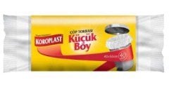 Koroplast Küçük Boy Çöp Torbası 40'lı