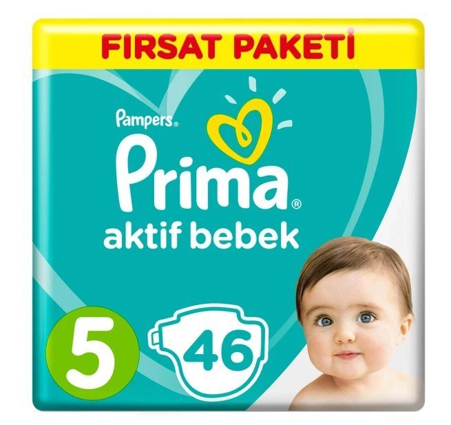 Prima Aktif Bebek Fırsat Paketi 5 No Junior 46'lı