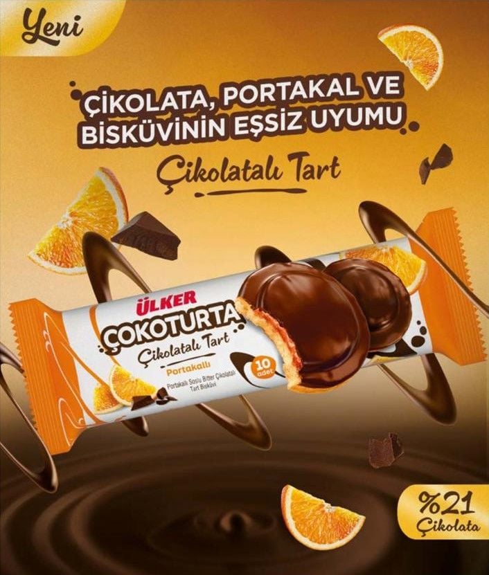 Ülker Çokoturta Çikolatalı Portakallı Tart 108gr