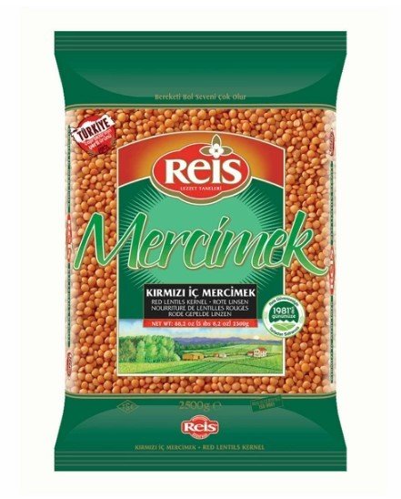 Reis Kırmızı Mercimek 2.5 Kg