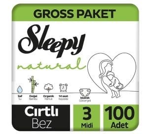 Sleepy Çocuk Bezi Gross Paket (3)Midi 100lü