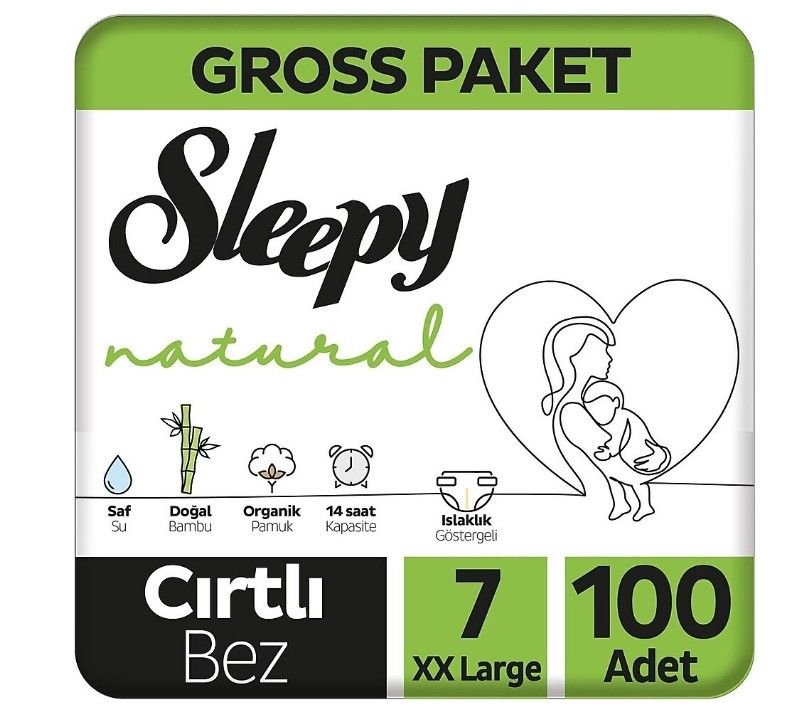 Sleepy Çocuk Bezi Gross Paket (7)XXLarge 100lü